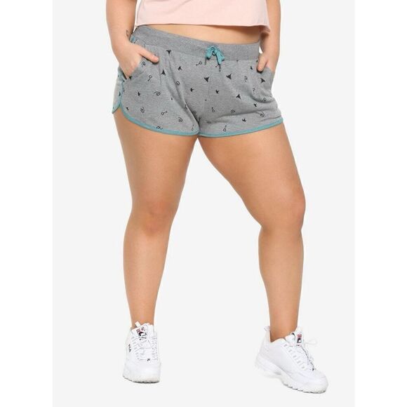 Her Universe Destination Disney Icons Girls Soft Shorts Plus Size 1 - Picture 2 of 8